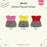 MacBee Baju Anak Perempuan Dress Anak Princess Kinara Flowers