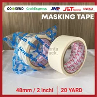 Lakban Kertas / Masking Tape (48 mm/ 2 inchi X 20 yard) BODHI