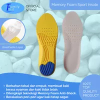 Insole Sepatu Olahraga Sport Running Memory Foam Alas Sepatu Empuk