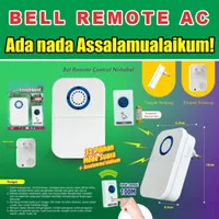 Bel Pintu Rumah Wireless Door Bell Tanpa Kabel - AC Listrik 1 Tombol