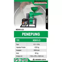 Mesin Penepung Mahkota MDM 9-23 / Mesin Giling Tepung / Disk Mill