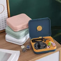 Sewing Kit Kotak Perlengkapan Alat Jahit Magnetic Benang Jarum set