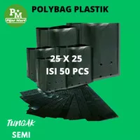 polybag tanaman ukuran 25X25 cm isi 50 lembar/polibek 25X25 isi 50