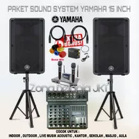 Paket Sound System Indoor Outdoor Speaker Yamaha DBR 15 Inch Original
