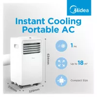 Midea AC Portable 1/2 pk MPHA-05CRN7 AC 0,5 pk Pendingin Ruangan