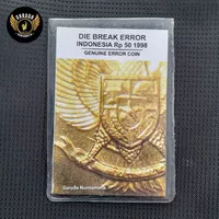 Koleksi Koin Eror Rp 50 Komodo 1998 Die Break Error Genuine Error Coin