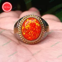 Cincin Batu Akik Kalimaya Australia Merah Top Jarong