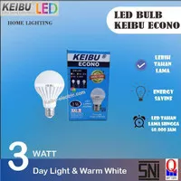 Lampu LED bulb, keibu ECONO 3W/ 3 Watt Warm Garansi HARGA MURAH!!!