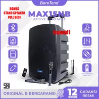 SPEAKER PORTABLE BARETONE 15 INCH MAX 15NB NEW FITUR MAX 15 NB MAX15NB