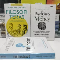Paket 3 buku filosofi teras, the psychology of money, dan mindset. lan