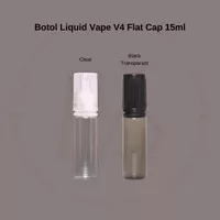 Botol Liquid Vape 15ml / Botol Chubby V4 Flat Cap 15ml