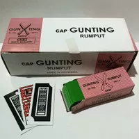 1 Box Kartu Ceki / Lintrik hijau cap Gunting Rumput (isi 10 pak)