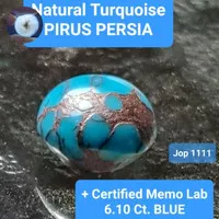 Natural Pirus Persia Turquoise dan Sertifikat MEMO Lab #09