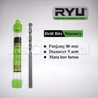 Ryu Masonry Drill Bits 5 mm Mata Bor Beton