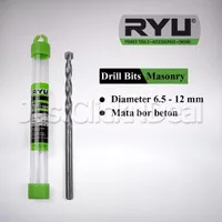 Ryu Masonry Drill Bits 6.5 - 12 mm Mata Bor Beton