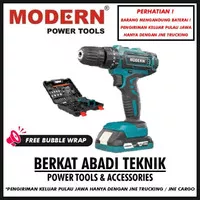 MODERN M16 Mesin Bor Cordless Drill 20V Set Tangan Baterai Impact M-16