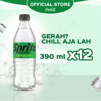 Sprite Zero Lemon Lime Minuman Soda - Botol 390ml - x12 Pcs