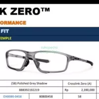 Frame Oakley Crosslink Zero Ox8080 Warna Grey Shadow 0458 Ready Stok