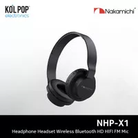 Nakamichi NHP X1 Headphone Headset Wireless Bluetooth HD HIFI FM Mic