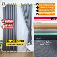 Tirai Curtain Gorden Jendela Hordeng Minimalis Slub Collections CG