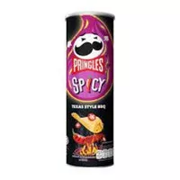 Pringles Spicy Texas Bbq / Keripik Kentang Rasa BBQ Pedas 97Gr 