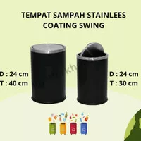 Tempat Sampah Stainless Coating / Tempat Sampah Kantor Exclusive