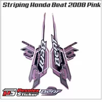 striping stiker lis body motor beat karbu th 2008-2009 hitam