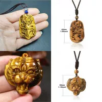 batu ukir tiger eye harimau dan naga ukiran Series Eye tiger