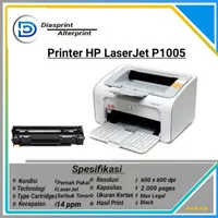 Printer Hp Laserjet P1005 bekas murah