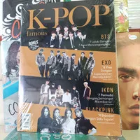 buku K POP FAMOUS BTS EXO IKON BLACK PINK BONUS PLUS