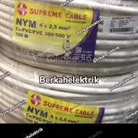 kabel listrik 4x2.5 4x2,5 nym supreme 100m 100 meter