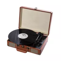 Vinyl Record Player Pemutar Piringan Hitam Gramophone Koper Bluetooth