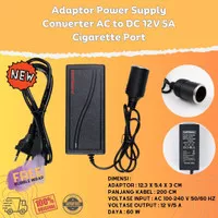 TP 5A AC To DC Adaptor Converter COLOKAN Rokok LIGHTER MOBIL