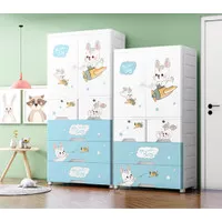 Lemari Pakaian Anak 70cm Lemari Bayi Plastik Plastic Storage Cabinet