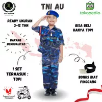 Baju profesi anak tni au anak seragam tentara anak baju karnaval SD TK