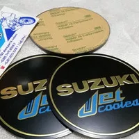 Emblem Mesin Suzuki RC80 RC100 RC110 Bravo Sprinter Crystal New SGP