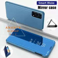 Flip Case Oppo Reno 5 Clear View Standing Casing Cover Reno5