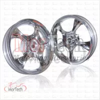 Velg Racing Lebar Beat Palang 5 Rose Power Chrome