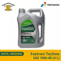 OLI PERTAMINA FASTRON TECHNO 10W-40 4 LITER API SN