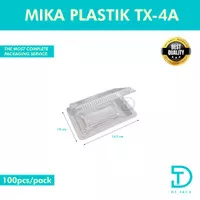 Mika Plastik 4A - Mika Kue Makanan Jajanan Tx 4A - Foodsafe - 100 Pcs