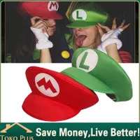 Topi Super Mario Bros Bross Dewasa / Topi Cosplay Kostum Super Mario