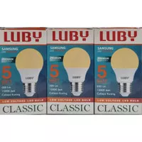 Lampu Bohlam Luby Classic LED 3 Watt 5 Watt / 3W / 5W / 3Watt / 5Watt 