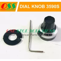 DIAL KNOB ANGKA LINEAR SCALE KHUSUS BOURNS 3590S RV24 POTENSIO TUTUP