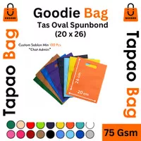 Goodie Bag 20 x 26 Oval Tote Bag Souvenir Hampers Tas Spunbond - Pcs