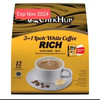 0ChekHup 3in1 IPOH White coffee King 12 sachet Bpom Halal