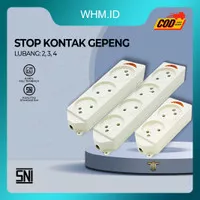 STOP KONTAK GEPENG 2/3/4 LUBANG / TERMINAL KUNINGAN / COLOKAN LISTRIK