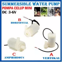 Pompa Air Celup Mini Micro Summersible Water Pump DC Arduino 3-6V Volt