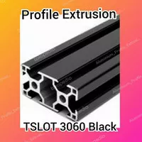 Aluminium Extrusion Profile Tslot 3060 Hitam Panjang 6 m harga murah