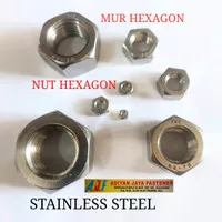 MUR HEXAGON (HEXAGON NUT) SS 304 M.8 p.1,25