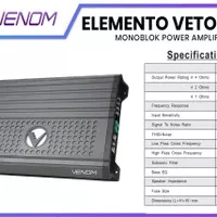 Venom Power Amplifier monoblok elemento VETO 500.1 monoblock veto500.1